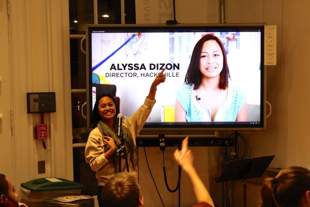 Students gave one-minute pitches presenting their innovative idea to their fellow students and community members.