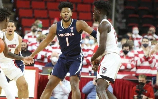 Virginia senior forward Jayden Gardner scored 13 points for the Cavaliers in the loss to NC State Saturday.