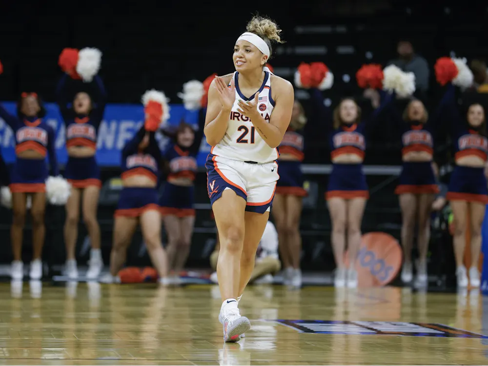 Kymora Johnson delivered in the first NCAA Tournament game of her career, collecting 17 points, 10 rebounds and five assists.