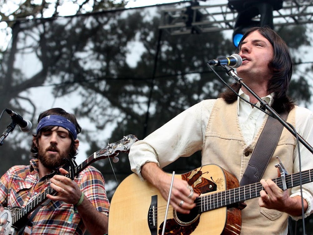 The Avett Brothers performing in 2009.