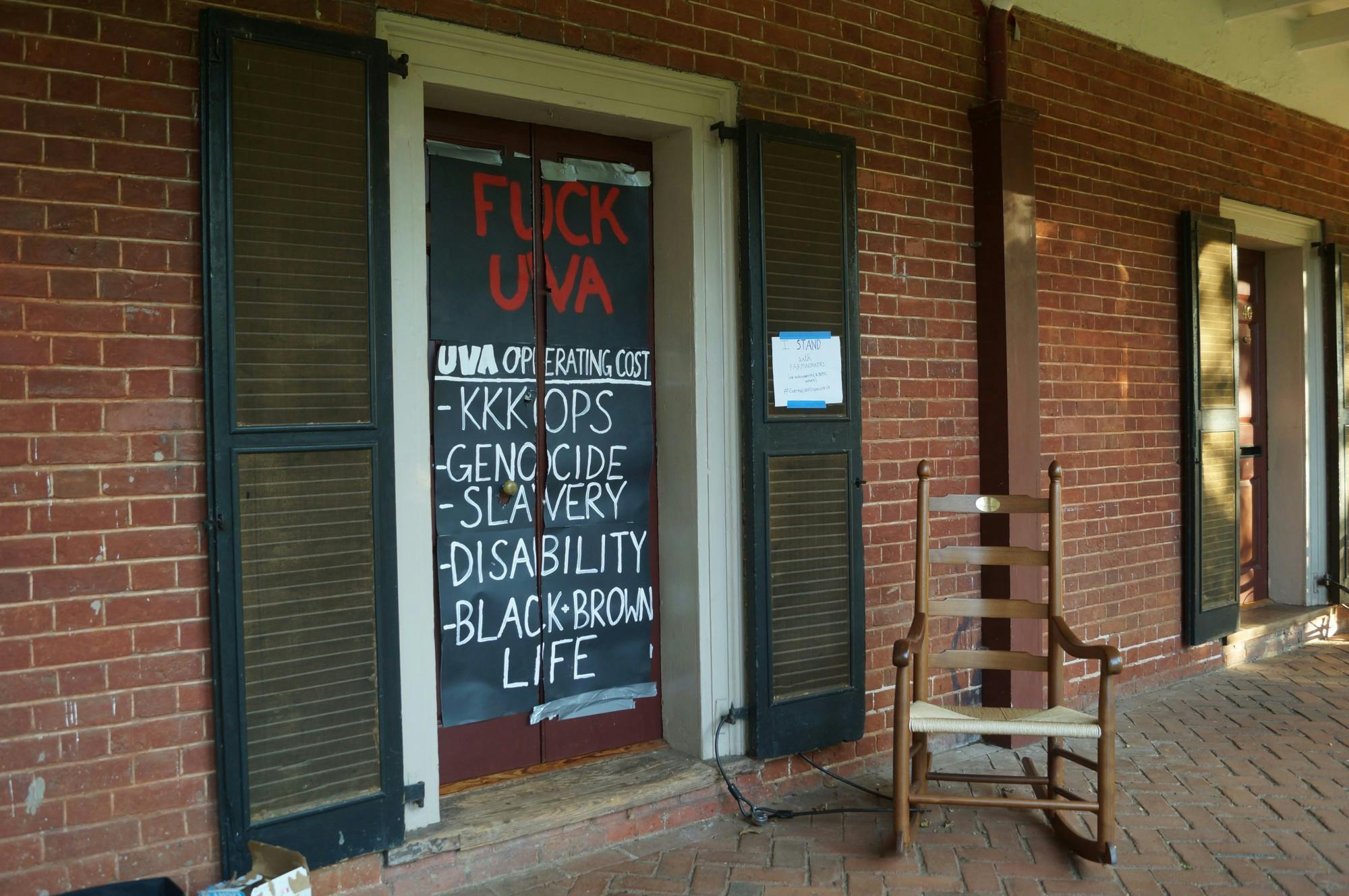 I was recently involved in several debates and controversy over a sign on my Lawn room door.