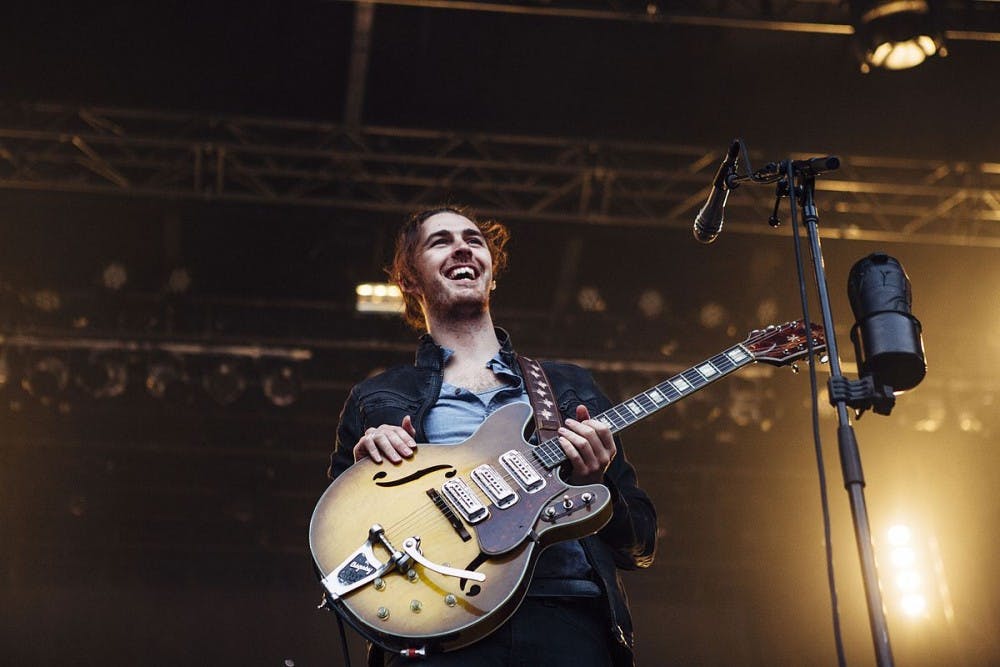 Hozier performing at Bumbershoot in 2015.