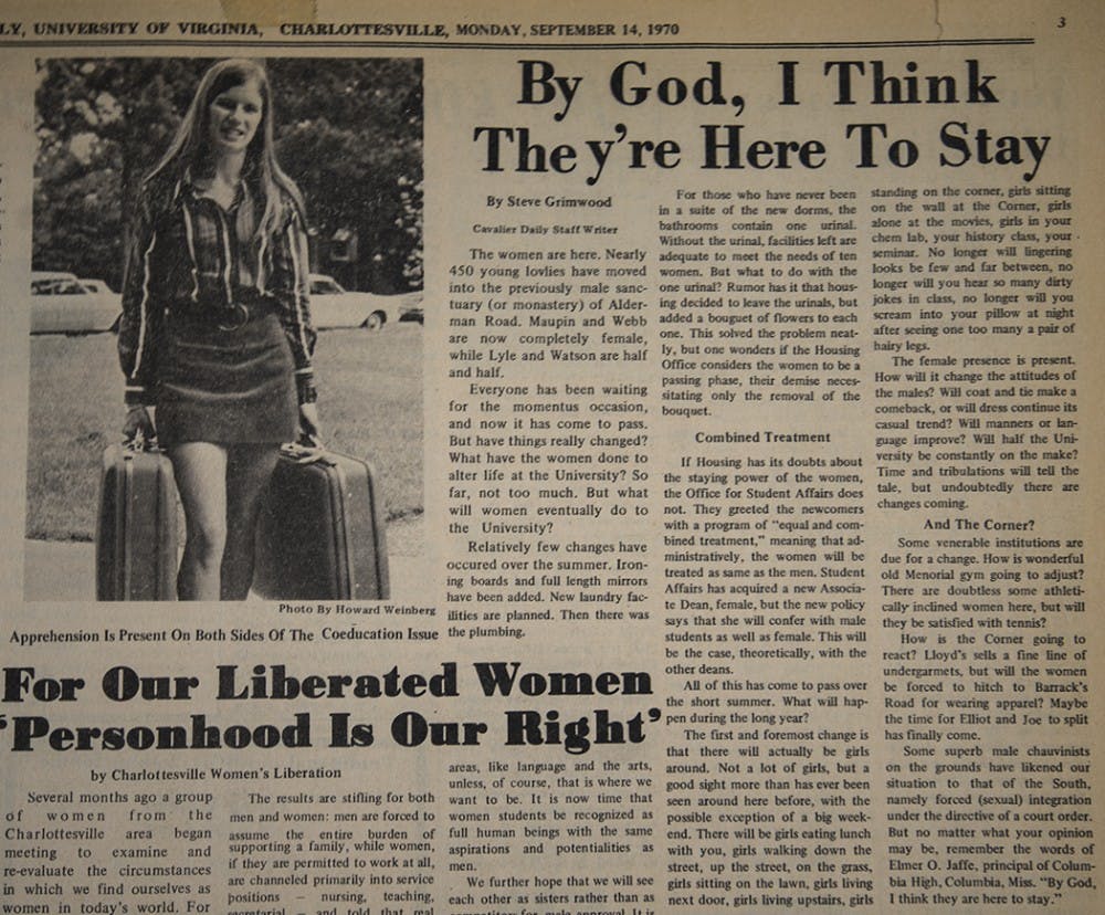 Women have been at the University in some form since the early 1900s, but were not officially admitted as undergraduates until 1970.&nbsp;