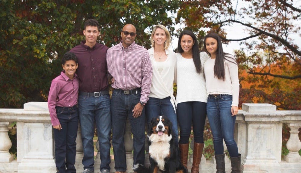 Rob and Sandy have four children and a Bernese Mountain dog, Fletcher. &nbsp;