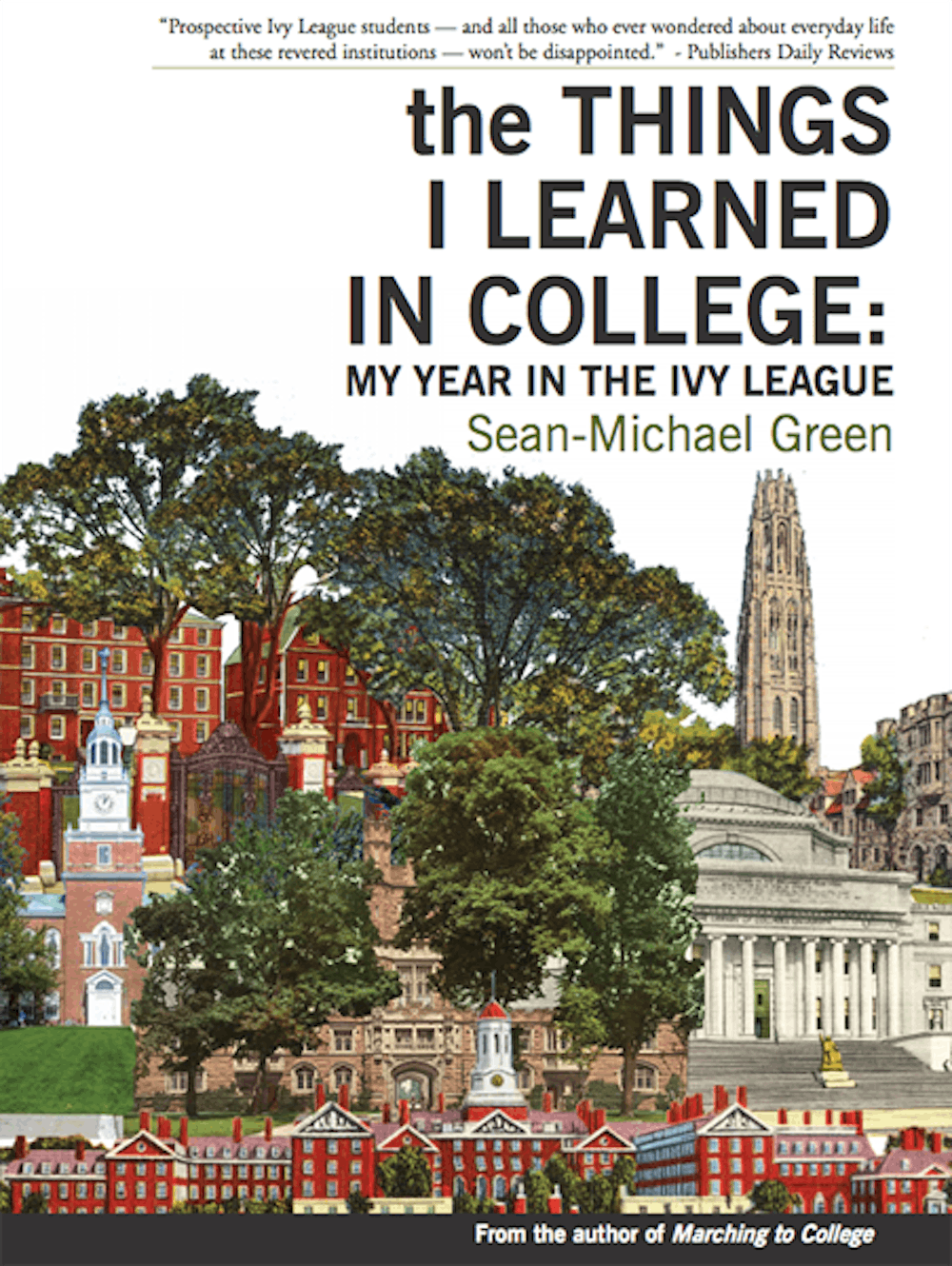 <p>Fittingly collegiate cover art for Sean-Michael Green's new book.</p>