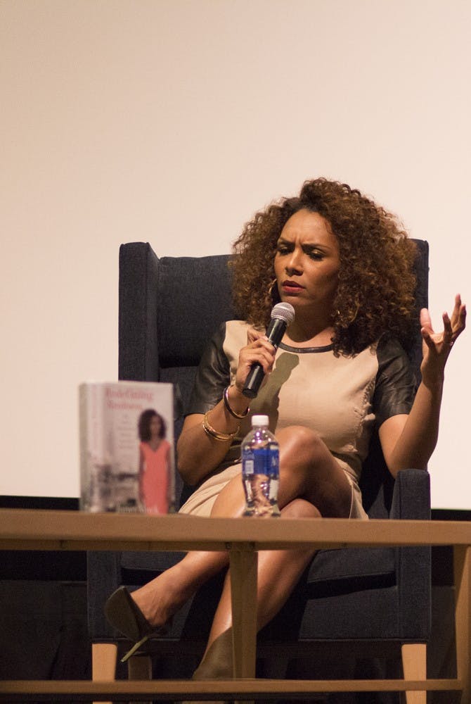 Mock emphasized the need for self-definition in issues affecting the LGBTQ community. 