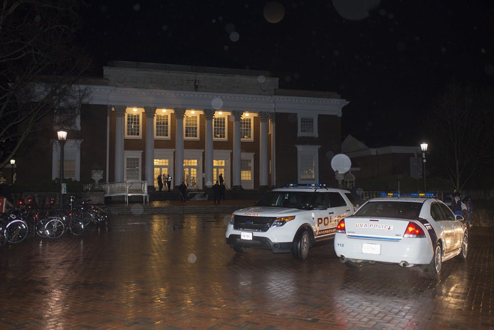 At the Feb. 22 event held by the Brody Jewish Center and Hoos for Israel, &nbsp;the protesters' threatening behavior — including derogatory posters and chants intended to shout down civil free speech — eventually led to a dispatch of the University Police Department.
