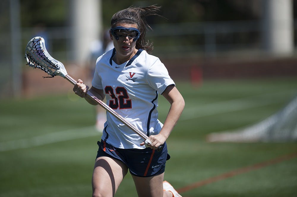 Senior attacker Daniela Eppler scored twice in the loss to Notre Dame. She has started every game for Virginia this season, and has 10 goals and four assists to her name. 