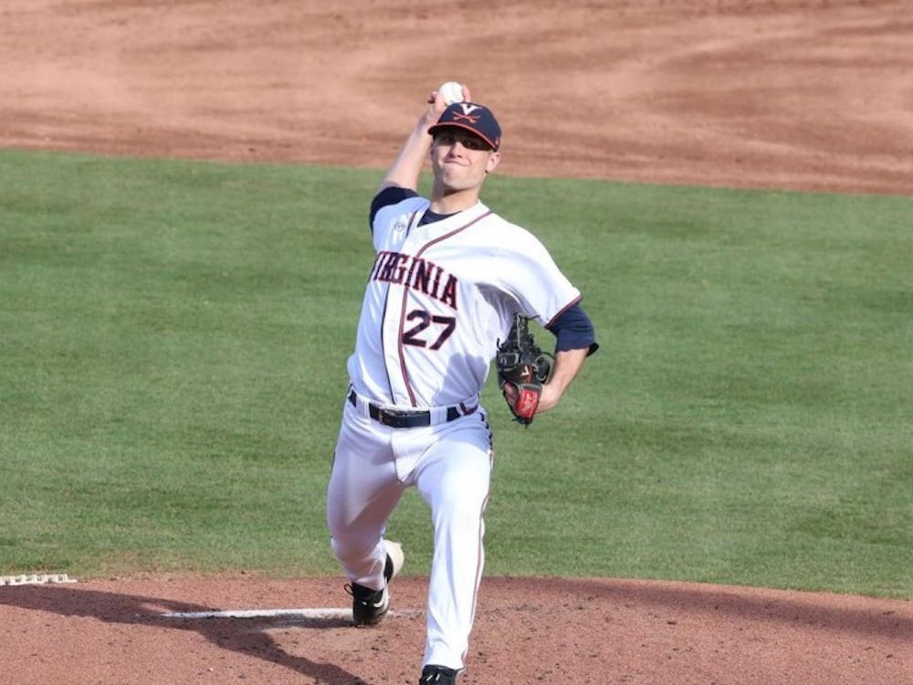Senior right-hander Chesdin Harrington pitched three innings of no-hit relief Wednesday.