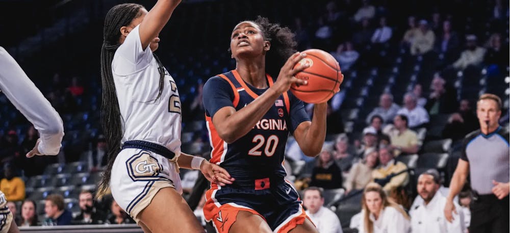 <p>Fifth Year forward Camryn Taylor poured in 19 points in the Cavaliers' loss Thursday</p>