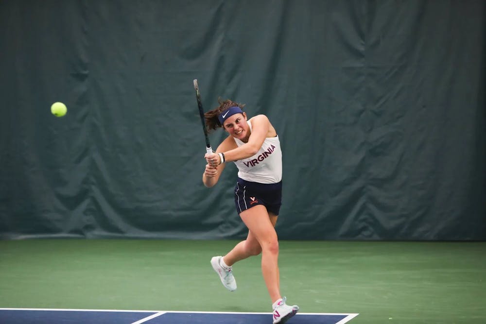 The Cavaliers struggled mightily in doubles competition, winning their first doubles point in the third match of the tournament.