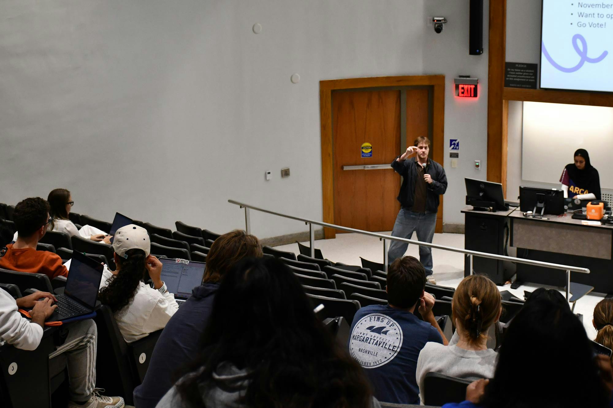 Student Council President Clay Dickerson spoke to Student Council Oct. 23