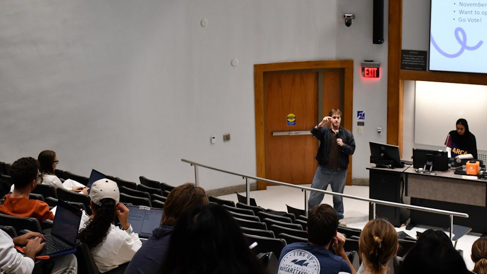 Student Council President Clay Dickerson spoke to Student Council Oct. 23