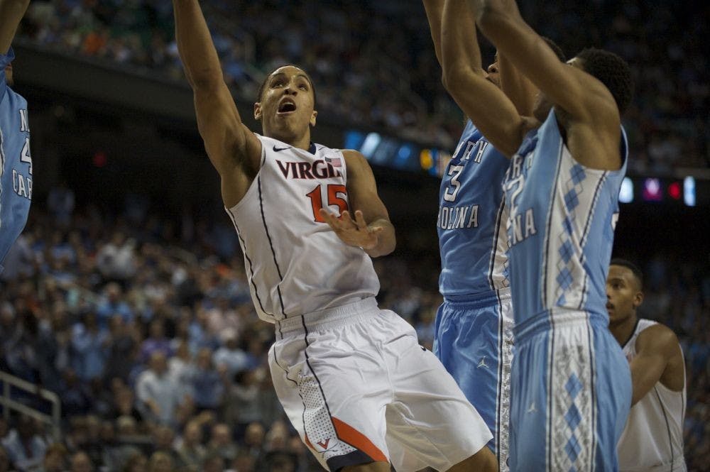 <p>Junior guard Malcolm Brogdon scored a career-high 25 points in the loss, with 22 coming after halftime. </p>