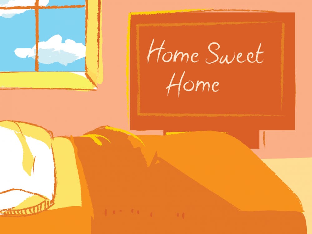 Something you might have missed while at school was your bed at home. 