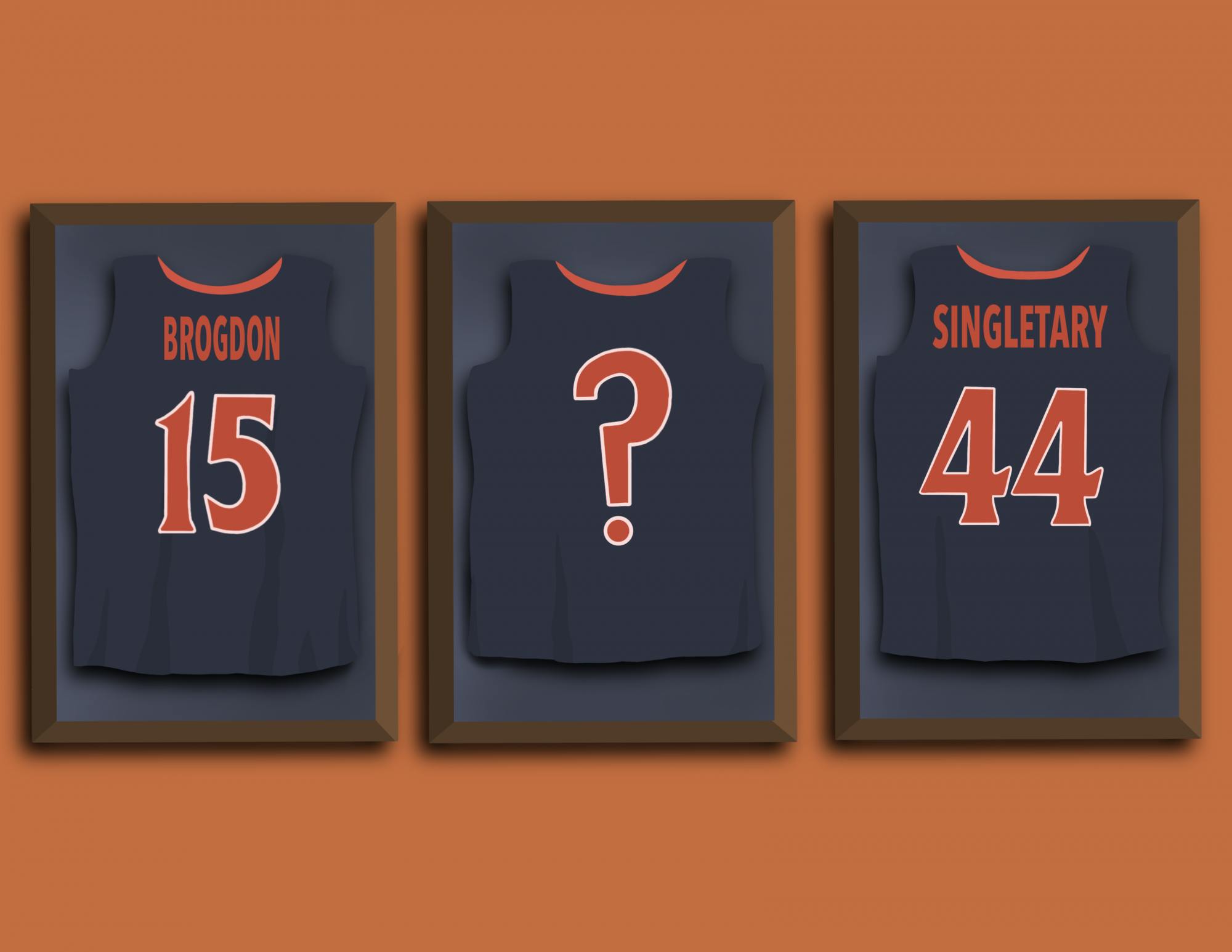 Singletary and Brogdon had their jerseys raised up in 2009 and 2017, respectively.&nbsp;