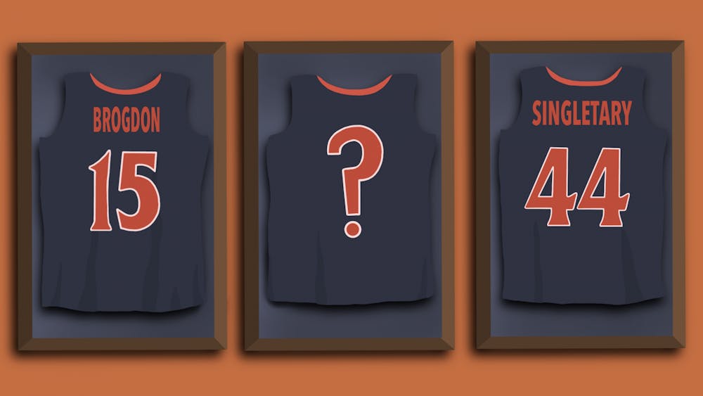 Singletary and Brogdon had their jerseys raised up in 2009 and 2017, respectively. 