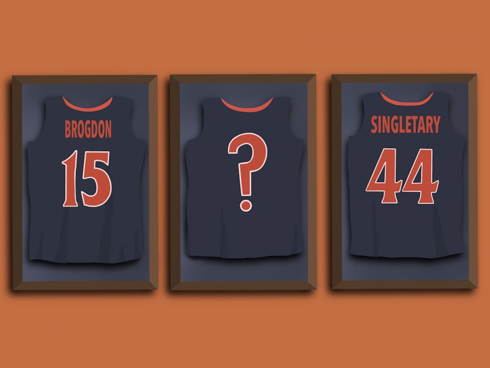 Singletary and Brogdon had their jerseys raised up in 2009 and 2017, respectively. 