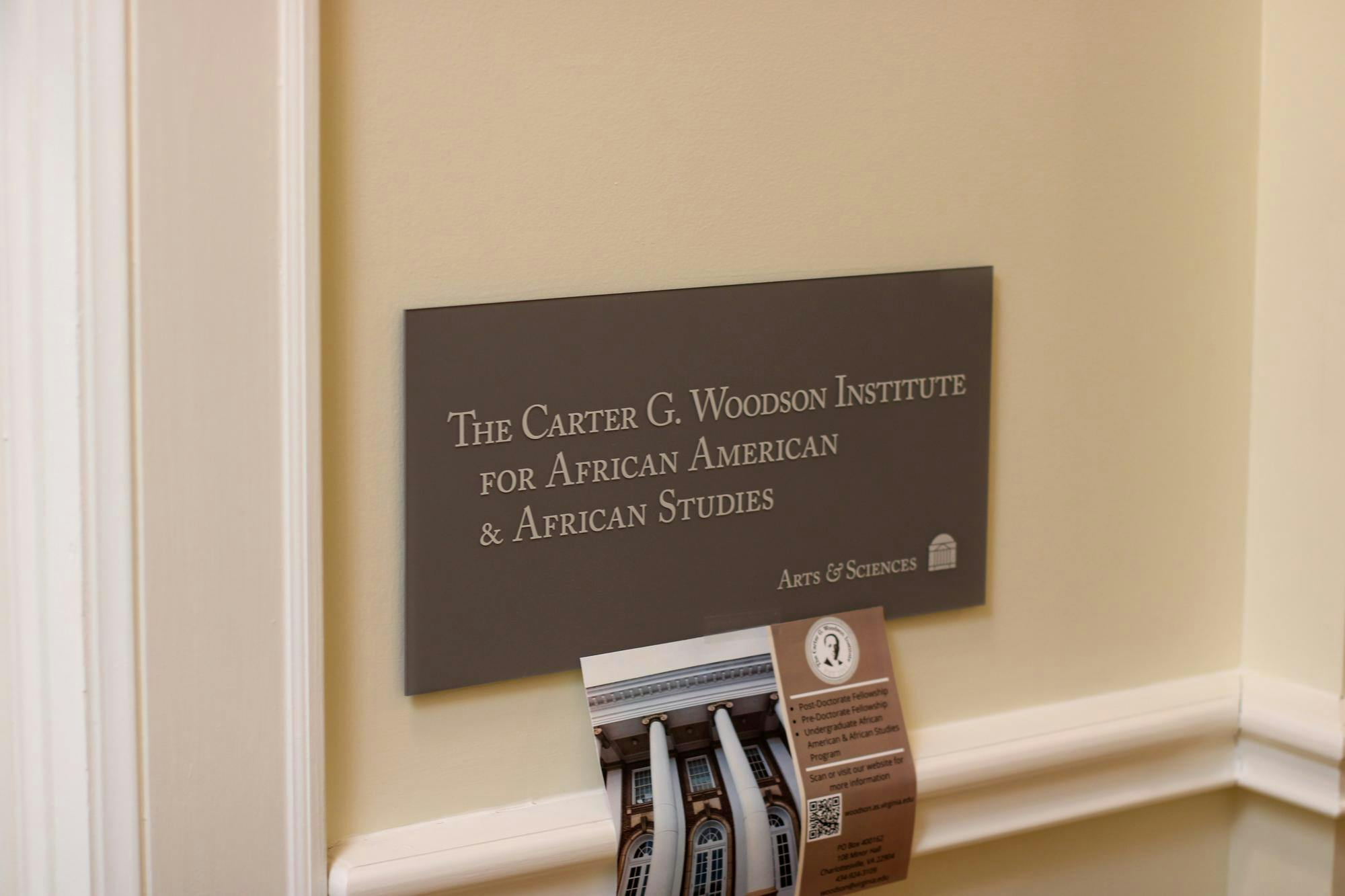 The Carter G. Woodson Institute for African American and American Studies, photographed Feb. 25, 2026.