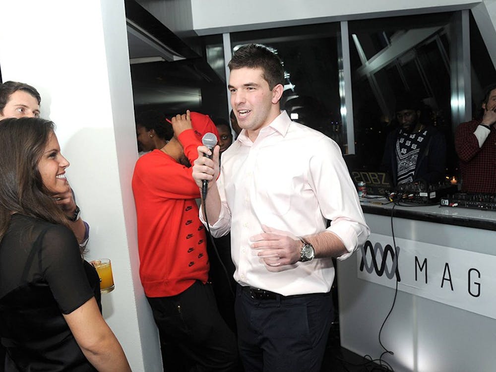 Billy McFarland speaks at a 2014 Magnises event. 