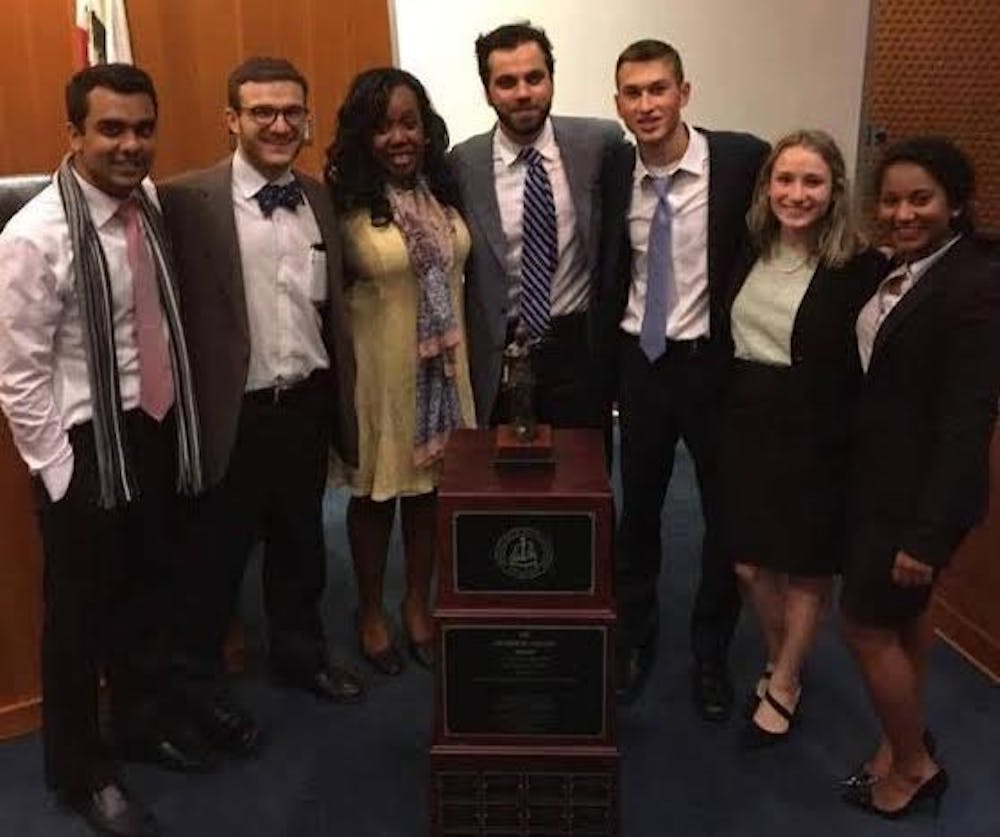 <p>In addition to winning the national competition, four members of the team were honored as All-American attorneys or witnesses.</p>