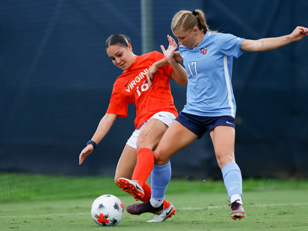 Despite rain-induced delays, Virginia shut out Liberty in the season's second match.