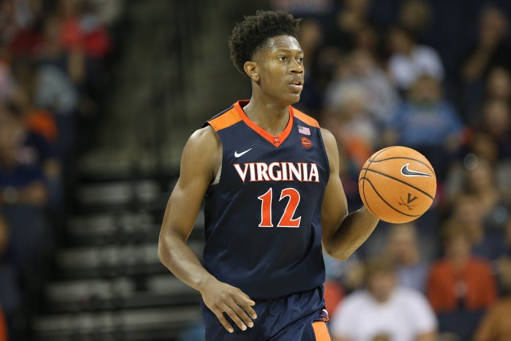 Redshirt freshman guard De'Andre Hunter led his team with 17 points en route to victory over Georgia Tech Thursday night.