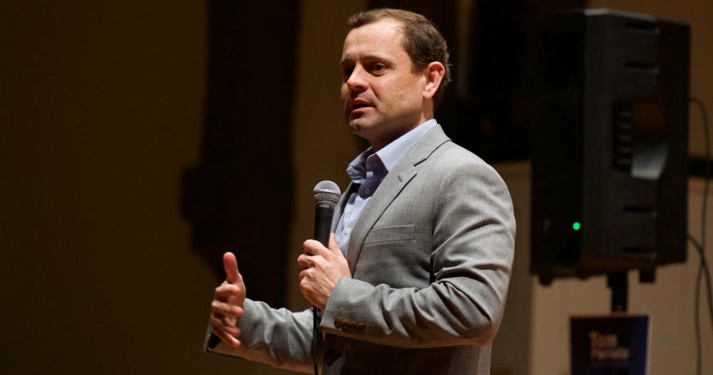 Perriello outlined the ways he thinks his progressive agenda would lead the Democrats to a gubernatorial win this fall.