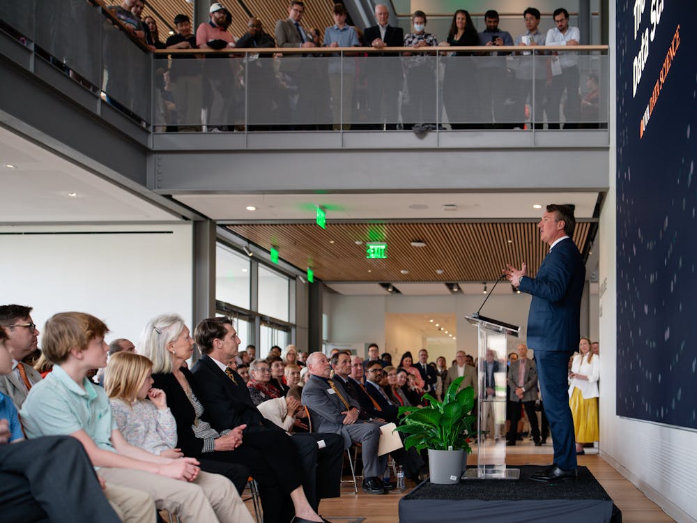 In his remarks at the ceremony, Philip Bourne, dean of the School of Data Science, noted that the building was designed to support the School’s values of openness, transparency and innovation.