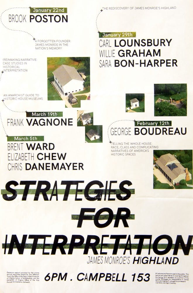 The “Strategies for Interpretation” — hosted by the School of Architecture — series include panels of architectural designers and authors and are held in Campbell Hall. &nbsp;
