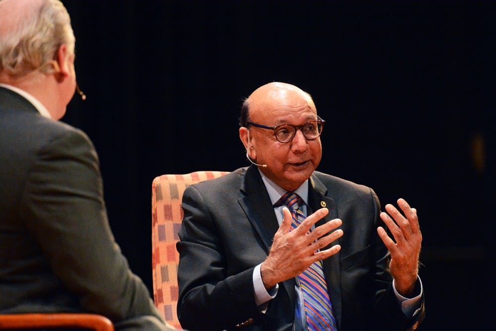 <p>Khizr Khan's event "Hope and Sacrifice" was a headlining feature of the 2018 Festival of the Book.</p>