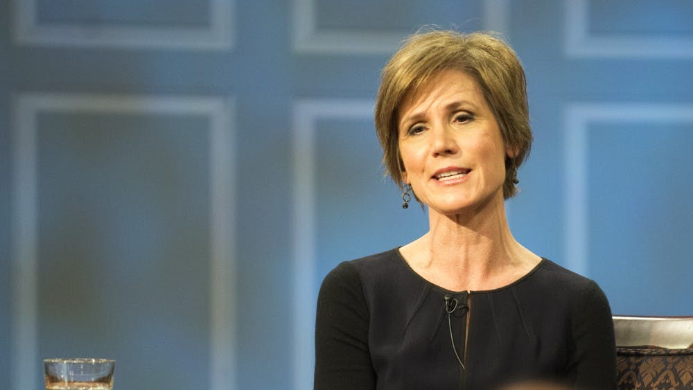 Sally Yates told Trump she thought his "travel ban" was unconstitutional while she was acting U.S. Attorney General.