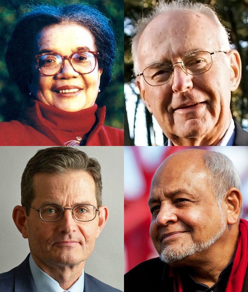 Pictured clockwise&nbsp;from top left:&nbsp;Marian Wright Edelman, Gordon Moore,&nbsp;Cecil Balmond, John Gleeson.