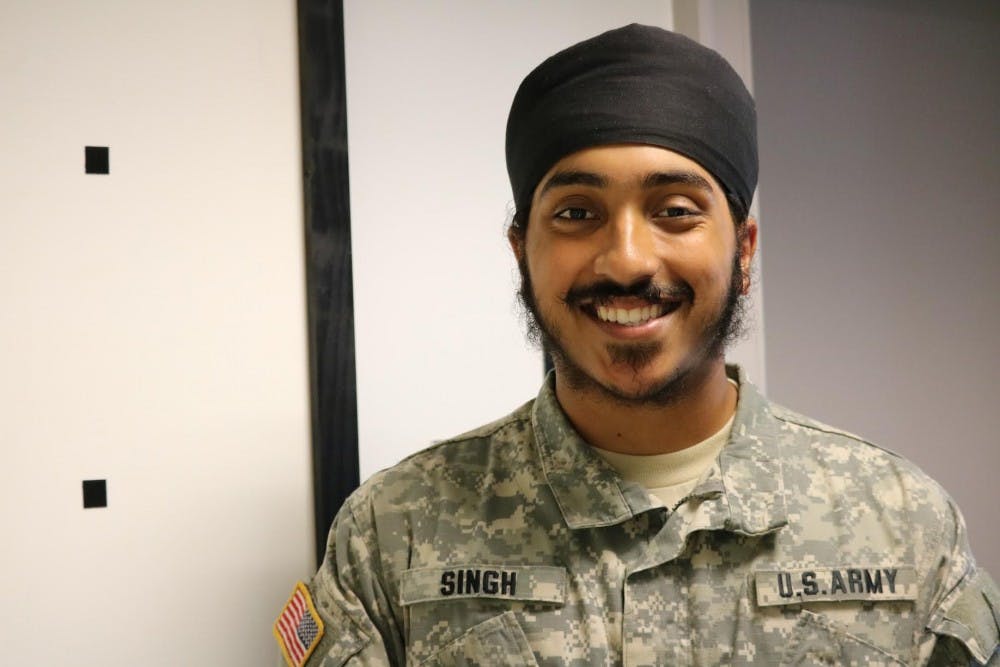 <p>Harpreet Singh, Army ROTC cadet and a fourth-year Engineering student, emphasized the importance of time management for cadets.</p>