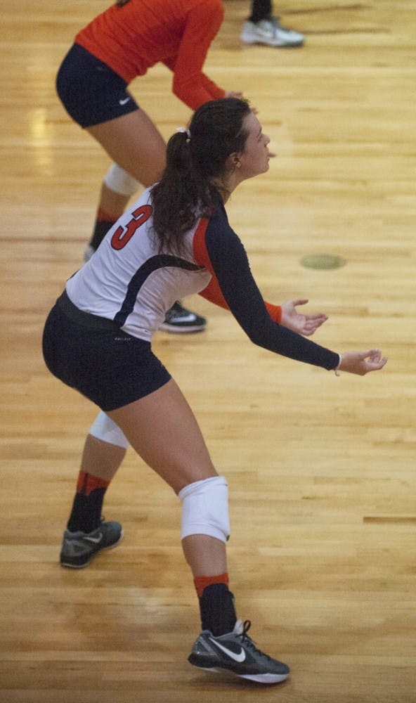 Sophomore defensive specialist Kelsey Miller is one of two Cavaliers selected to the All-Tournament Team.