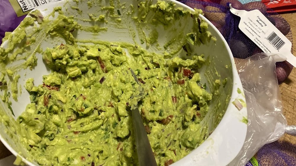 &nbsp;This guacamole is delicious with tortilla chips or on top of some rice and beans. &nbsp;