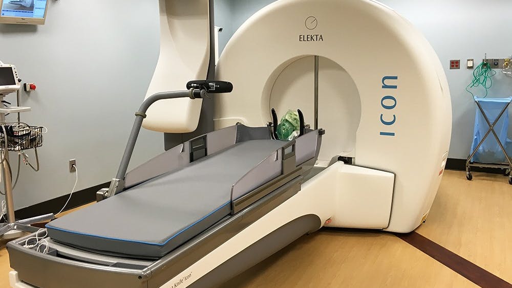 Gamma Knife technology allows surgeons to perform precision brain surgery completely non-invasively.&nbsp;