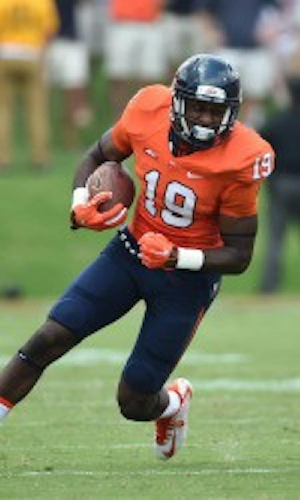 <p>Junior&nbsp;Doni Dowling, who caught just one pass in an injury plagued sophomore season, emerged this fall as Virginia's top X receiver.</p>