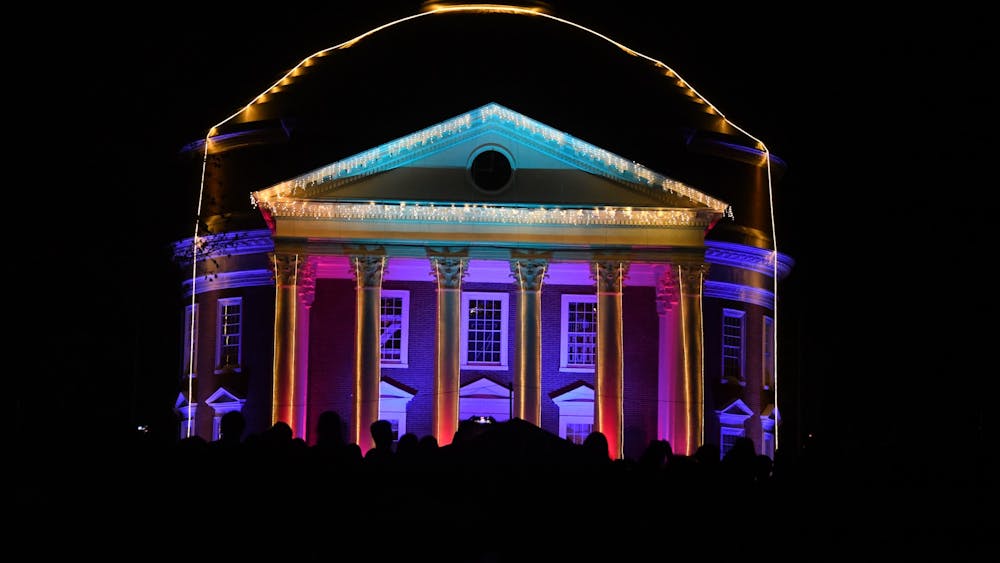 This year's light show was powered by over 11,000 lights spanning the Rotunda and the Lawn. 