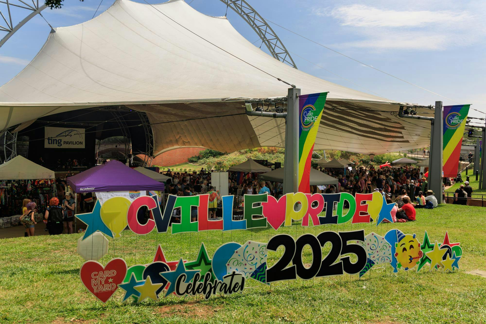 Walking in and around Ting Pavilion Saturday felt like walking into June