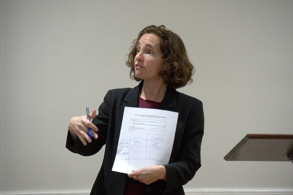 <p>On Feb. 14, Law School Dean Risa Goluboff led a Deans Working Group session soliciting input from the community concerning the legal boundaries of free speech.&nbsp;</p>