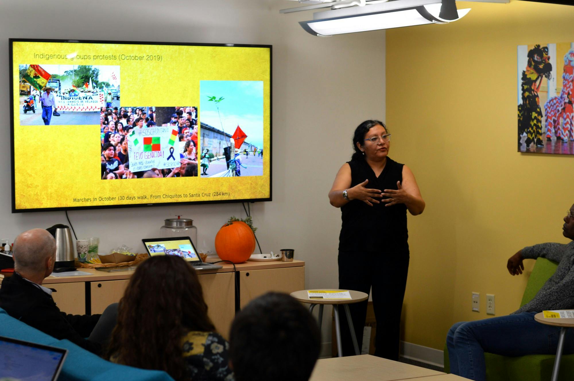 Anthropology Professors Sonia Alconini and George Mentore were joined by History Professor Brian Owensby and members of PLUMAS.