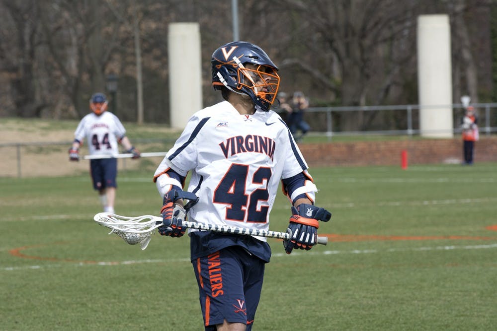 <p>Junior attacker Mikey Herring had three goals and an assist in Virginia's loss to Duke on Saturday.&nbsp;</p>