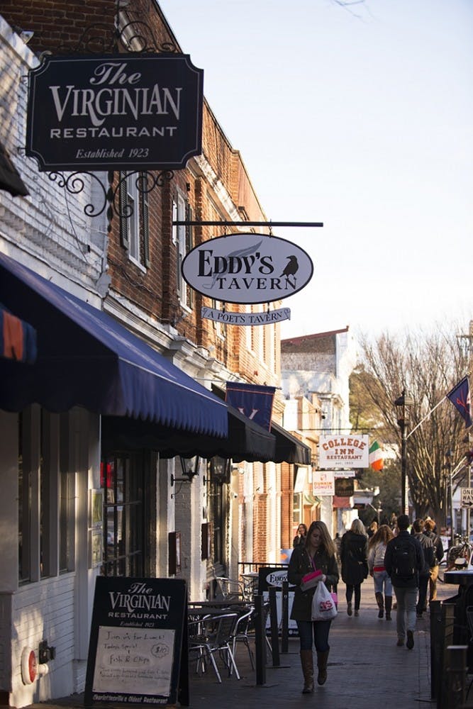 Local businesses on the corner are busy preparing for Black Friday.