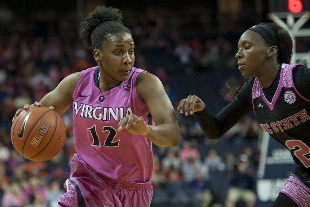 Senior Breyana Mason was honored before Virginia's regular season finale against N.C. State.&nbsp;