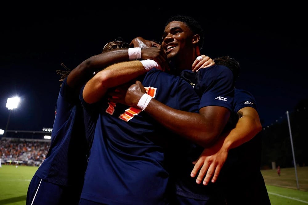 <p>The aftermath of one of Virginia's six goals.</p>