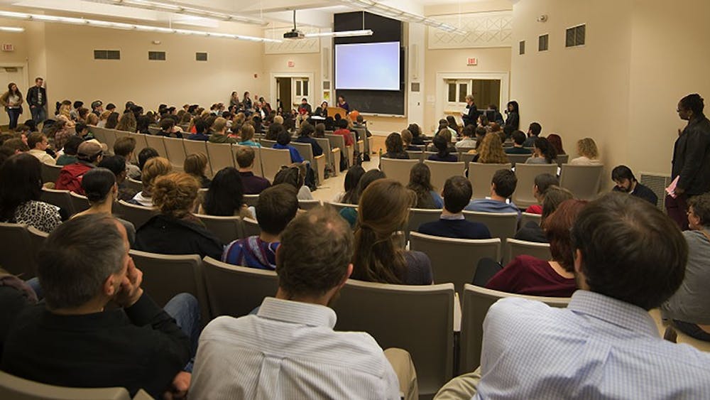 The English department faculty held a student-faculty discussion called "We Need to Talk."