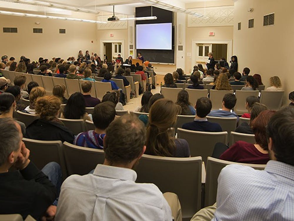 The English department faculty held a student-faculty discussion called "We Need to Talk."
