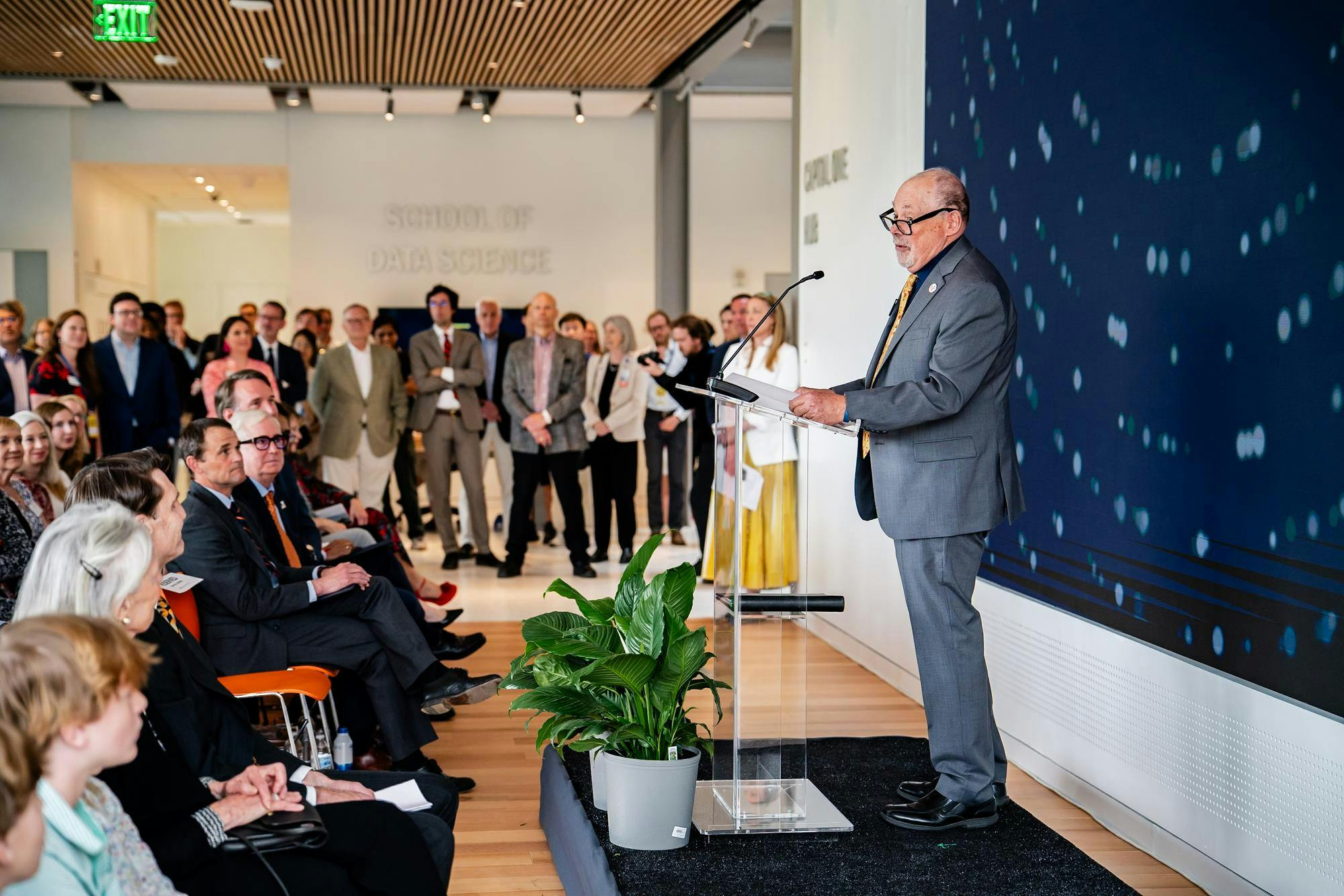 Former SDS Dean Philip Bourne spoke at the school's official opening in 2024.