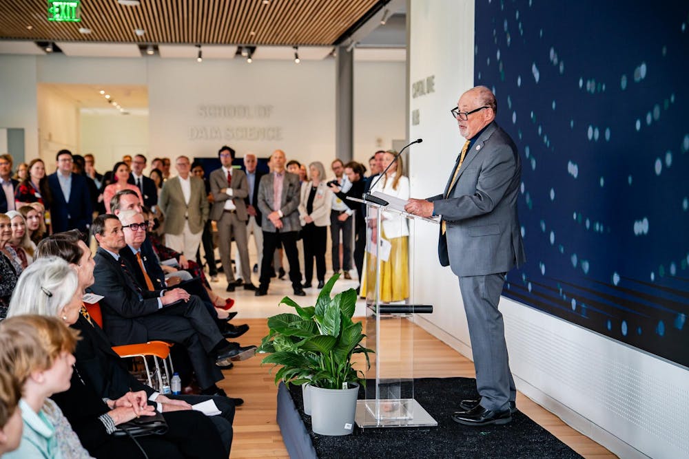 Former SDS Dean Philip Bourne spoke at the school's official opening in 2024.